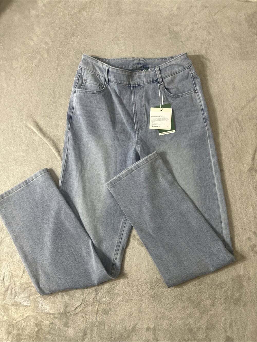 Halara Flex Denim Jeans Women’s Medium Light Wash Straight Leg NWT